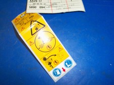 NEW HUSQVARNA SAFETY DECAL 537027601 OEM