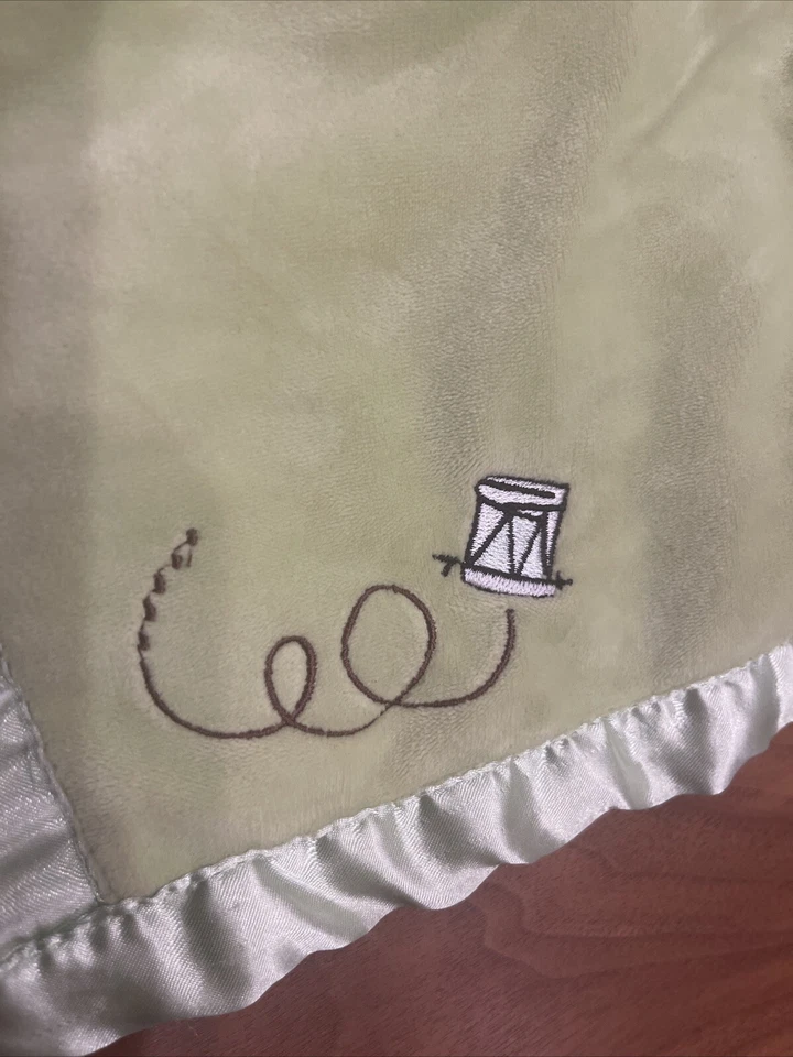 Disney Tigger Lovey Green Baby Security Blanket Winnie the Pooh Satin Trim Plush - Image 3 of 4