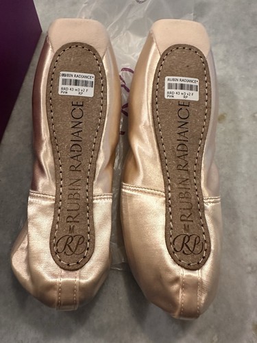 Russian Pointe Rubin Radiance Pointe Shoes Size 43 Width 3 Vamp 2 Flex Brand New - Picture 8 of 13