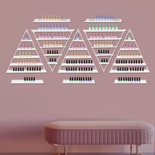 10Pcs Wall-mounted Nail Polish Triangular Nail Polish Racks 5-tier Display Racks