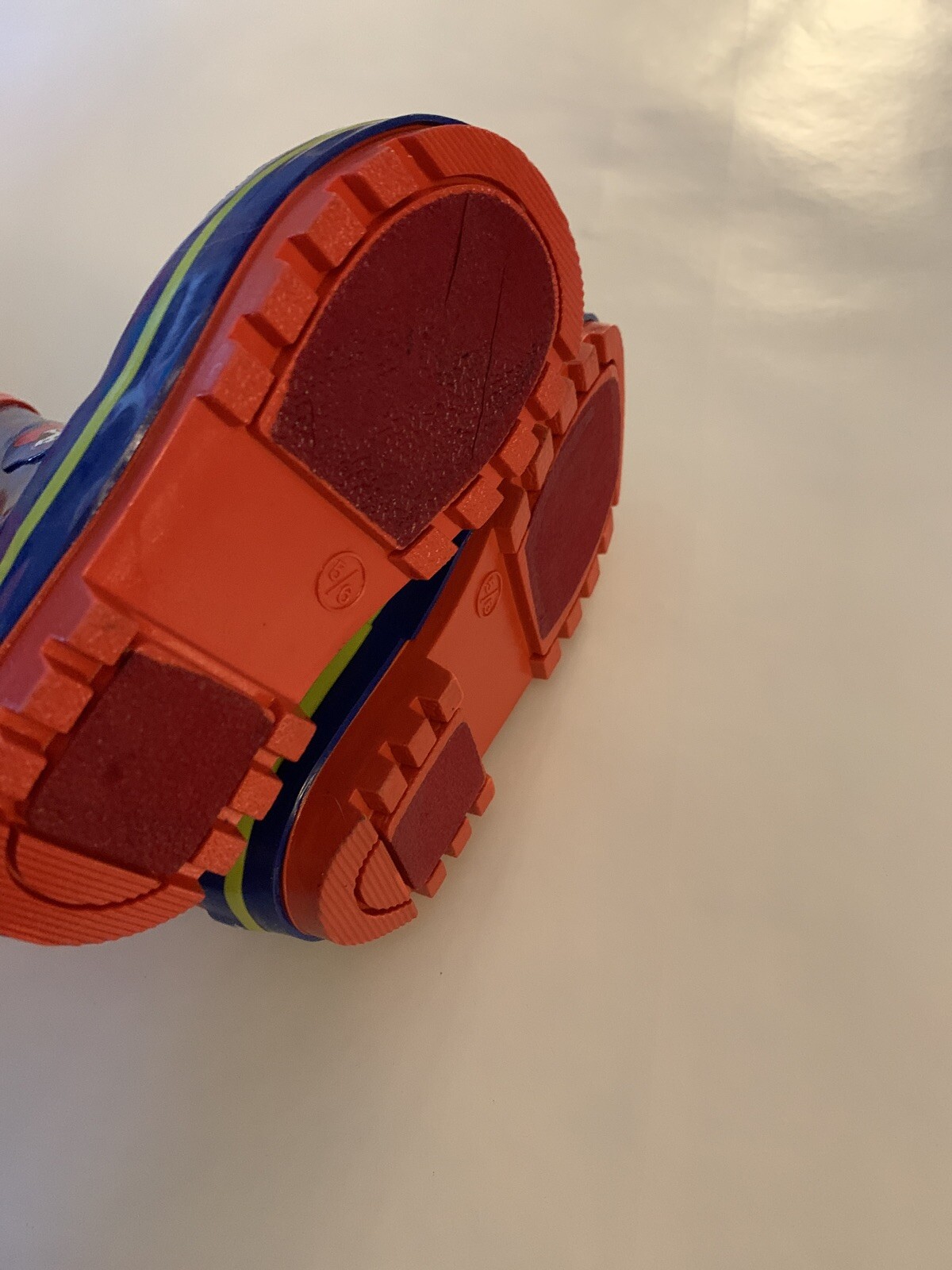 Paw Patrol Boys Rain Boots Team Paw Size 5/6 Blue & Red NEW Water Proof image 5
