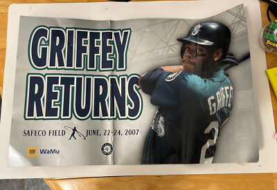 Griffey Returns Poster June 22-24, 2007 Welcome Back Junior WaMu