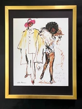 LEROY NEIMAN +  AWESOME + CIRCA 1970'S + SIGNED PRINT FRAMED