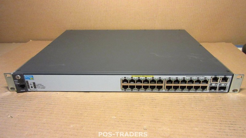 HP J9625A ProCurve 2620-24 24-Port 10/100 PoE+ 2-Port Gigabit Managed Switch