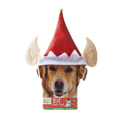 dog elf hat