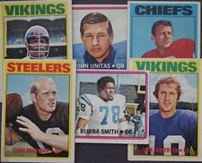 1972 TOPPS FOOTALL CARDS ASSORTED SINGLES U-PICK COMPLETE YOUR SET (#'s 9-245)