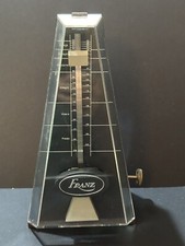 Franz Metronome 1806 Keywound Floating US Made White Plastic w/Cover Vintage