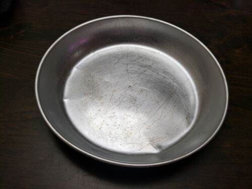 Vintage Aluminum 4 Piece Nested Camping Cook Mess Kit with Silverware - Picture 3 of 5