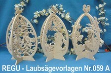 REGU - Laubs&auml;gevorlagen Nr. 059 A "erzgeb. Aufsteller f&uuml;r Ostern" tolle Vorlagen