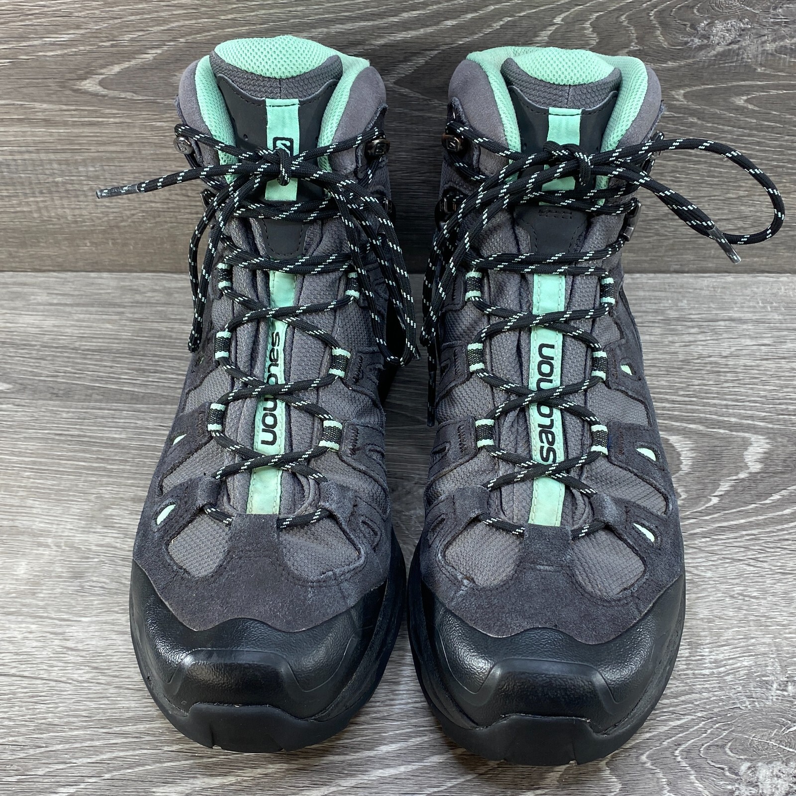 Stivali da trekking Salomon Quest Prime Gore Tex donna 10 Gore Tex grigio verde