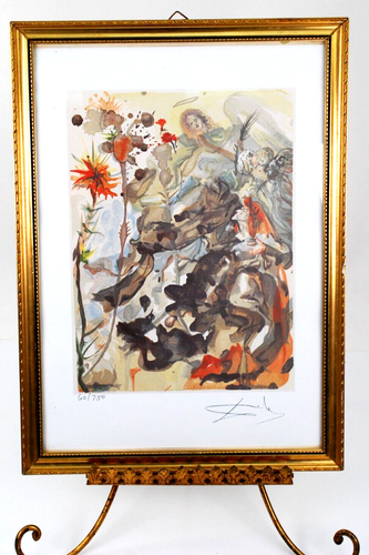 Salvador Dali 1960 DIVINE COMEDY PARADISE #25 Color Print FRAMED 60/750
