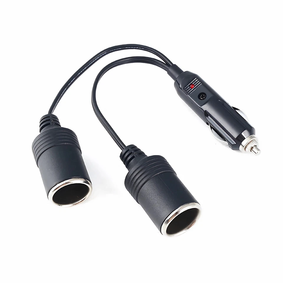 O32C 12V/24V 20A KFZ Adapter Steckdose -2 Fach Auto Zigarettenanzünder Verteiler - Bild 4 von 4