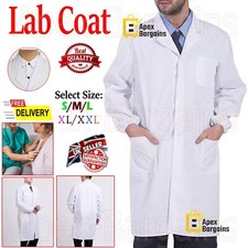 Lab Coat White Laboratory Medical Uniform Warehouse Doctor Overall Food Industry