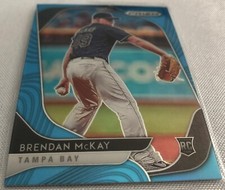 2020 Prizm Baseball Brendan McKay Tampa Bay Rays Carolina Blue Prizm Rookie #153
