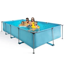  Above Ground Swimming Pool 15ft Rectangle Frame 178" x 87" 