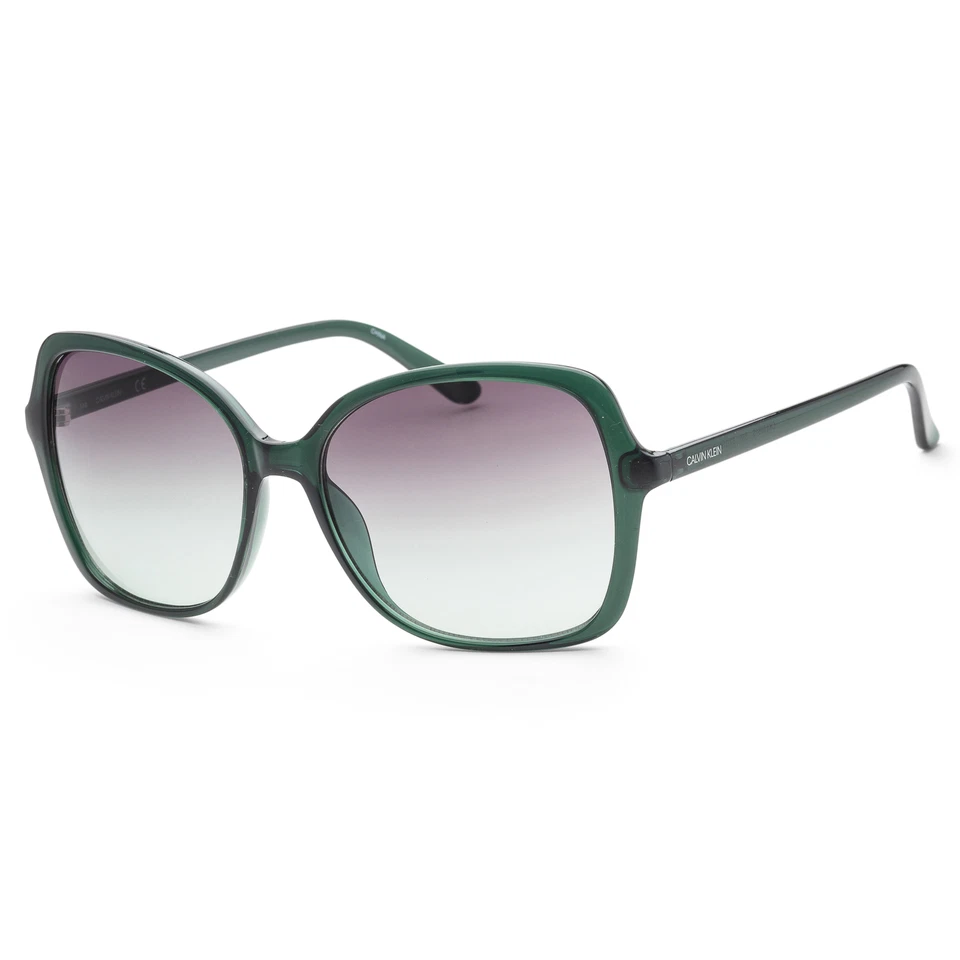 Gafas de sol para mujer Calvin Klein CK19561S-360 moda 57 mm esmeralda lechosa