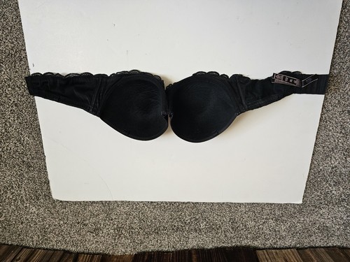 Sujetador Victoria's Secret negro sin tirantes. Dream Angels 36D - Imagen 9 de 11