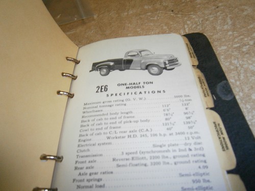 Studebaker 1955 Dealer Salesman Inside Facts Data Book E Series Truck NICE - Picture 11 of 11