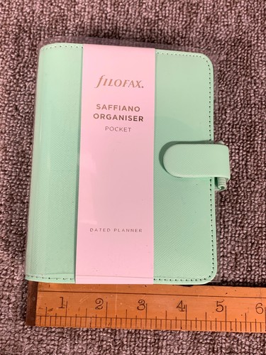 Filofax Saffiano Pocket Compact Organiser Complete With Inserts Neo Mint NEW - Picture 11 of 12