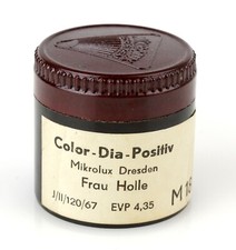 MIKROLUX DRESDEN COLOR Dia Rollfilm M 18 FRAU HOLLE Pouva Laterna Magica