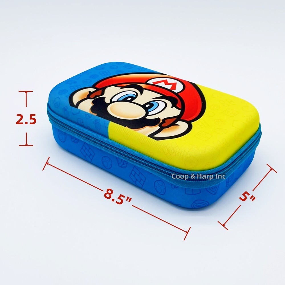Nintendo Super Mario Bros Molded Pencil Case for Kids,Mario Pencil