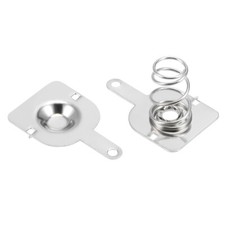 20PAIRS 12x12mm Spring Contact Nickeling Plate AA Battery Positive Negative