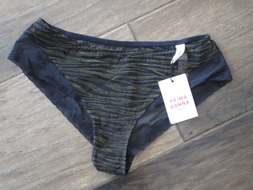 PRIMA DONNA TWIST VERLET HOTPANTS PANTIES IN DARK WOODS SIZE MEDIUM (UK)