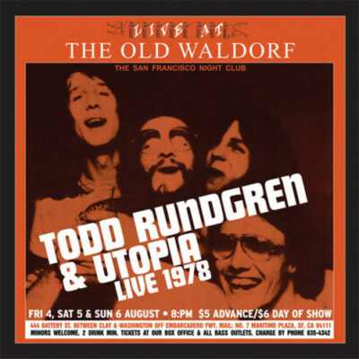 Live At The Old Waldorf by Todd Rundgren & Utopia (Record, 2016)