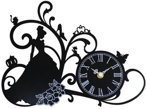 image is loading new disney princess cinderella silhouette wall clock dic