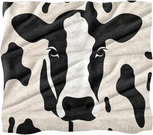 Throw Blanket,Soft Blankets and Throws,Animal Cow Print Blanket,59X39.3 In - Picture 11 of 12