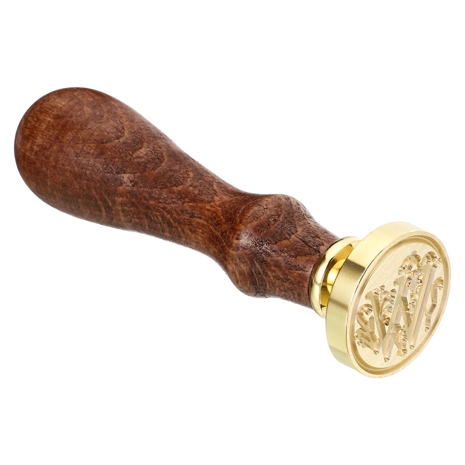 Alphabet W Wax Seal Stamp Initial Letter Sealing Wax Stamp Retro, Style 3