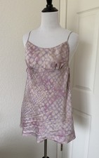 Vintage Victoria  s Secret 100 Silk Nightie Babydoll Lingerie Y2K Size S-READ