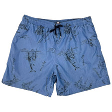 Vintage Ralph Lauren Polo Sport Swim Trunks Shorts Mens XL 5" All Over Print