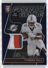 2024 Panini Totally Certified Fabric of the Game Mirror Blue 14/75 Tyreek Hill