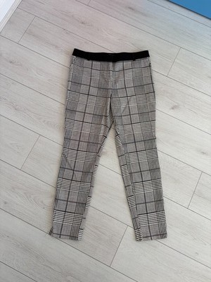 Women's Matalan Papaya White Black Patterned Trousers Size 12