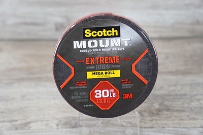 3M Scotch-Mount 414H-LONG-DC Black Extreme Double Sided Foam Tape 1 in. x 400 in