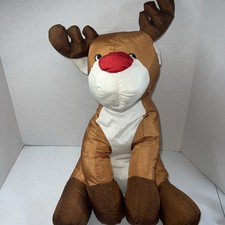 VTG Rudolph the Red Nosed Reindeer LARGE 18" Nylon Plush 1993 Christmas Decor