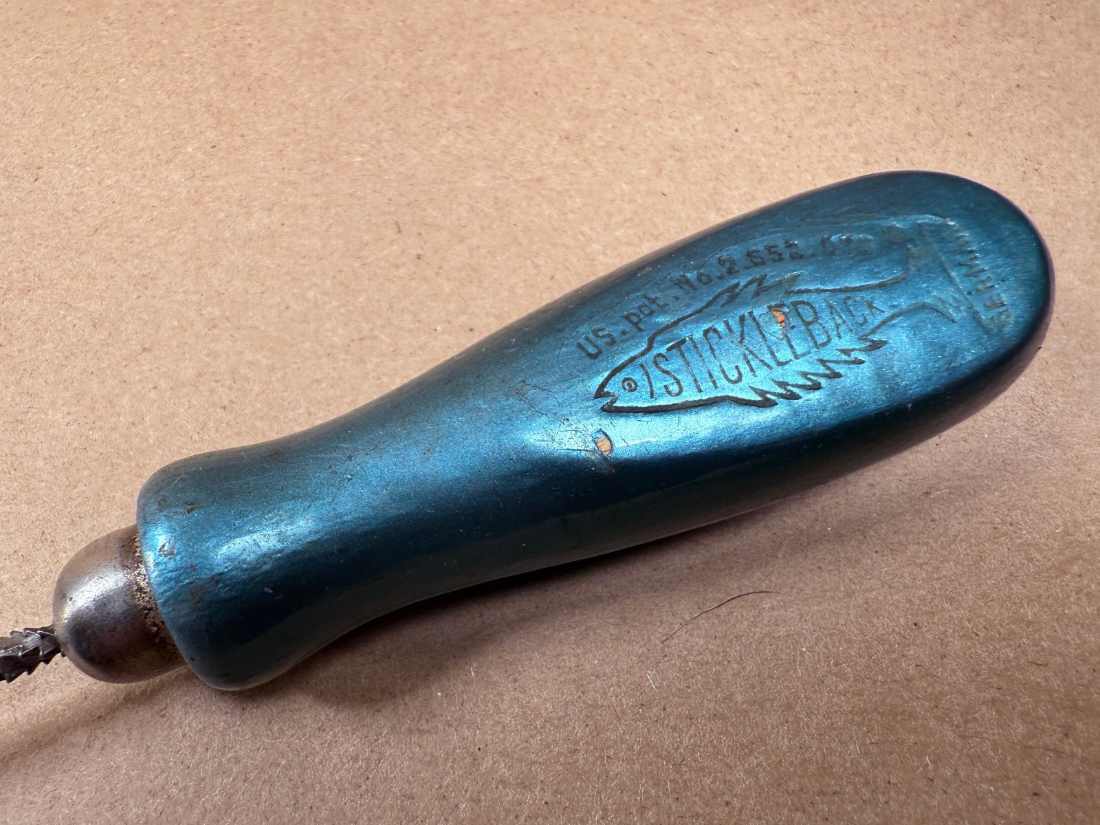 Vintage German File Rasp Stickleback 7" Coastal Woodworking Tool FREE SHIPPING