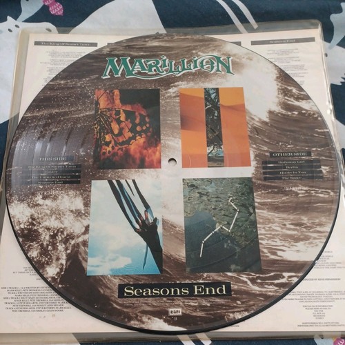 Marillion Seasons End 1989 Signed Autographed Picture Disc EMDPD 1011 Not Fish - Imagen 3 de 11