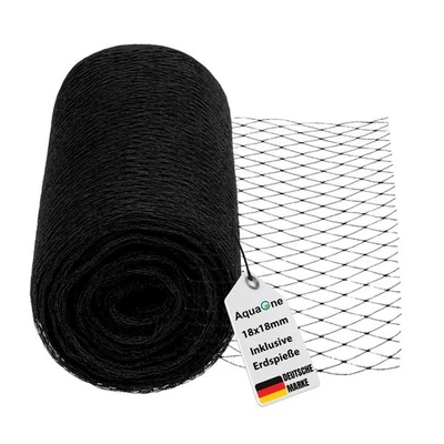 AQUAONE Rete di copertura per laghetto 5 x 4,2 m rete per laghetto protezione per laghetto airone pescatore protezione foglie rete di copertura