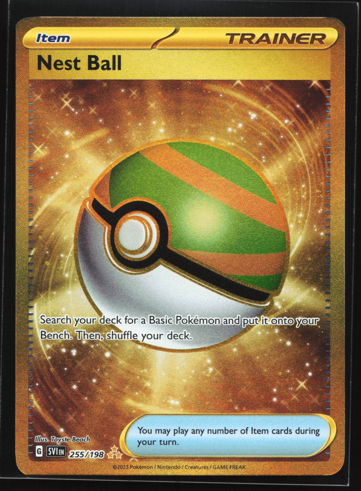 Nest Ball 255/198 SV01: Scarlet & Violet Base Set Hyper Rare Pokemon Card