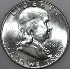 * 1961-D Franklin Half Dollar 90% Silver As Shown [AN01]