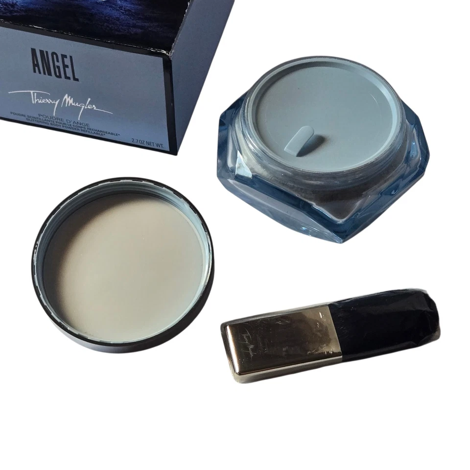 Polvo corporal perfumado brillante Thierry Mugler ANGEL 2,7 OZ/75 g nuevo en caja Foto 3 de 4