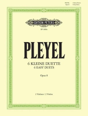 6 kleine Duette op. 8 | für 2 Violinen | Ignaz Josef Pleyel | Broschüre | Buch