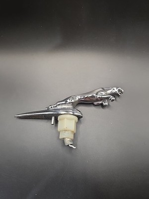2004-2009 Jaguar XJ8 S-Type Hood Ornament Emblem Chrome OEM Used Part With Base