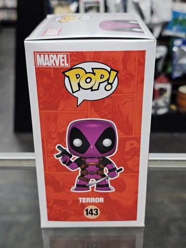 Funko Pop! Figura Vinilo Marvel 143 Terror (Violet Deadpool) - Imagen 4 de 7