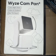 Wyze Cam Pan v3 Wi-Fi Pan/Tilt/Zoom Indoor/Outdoor Security Camera New Open Box