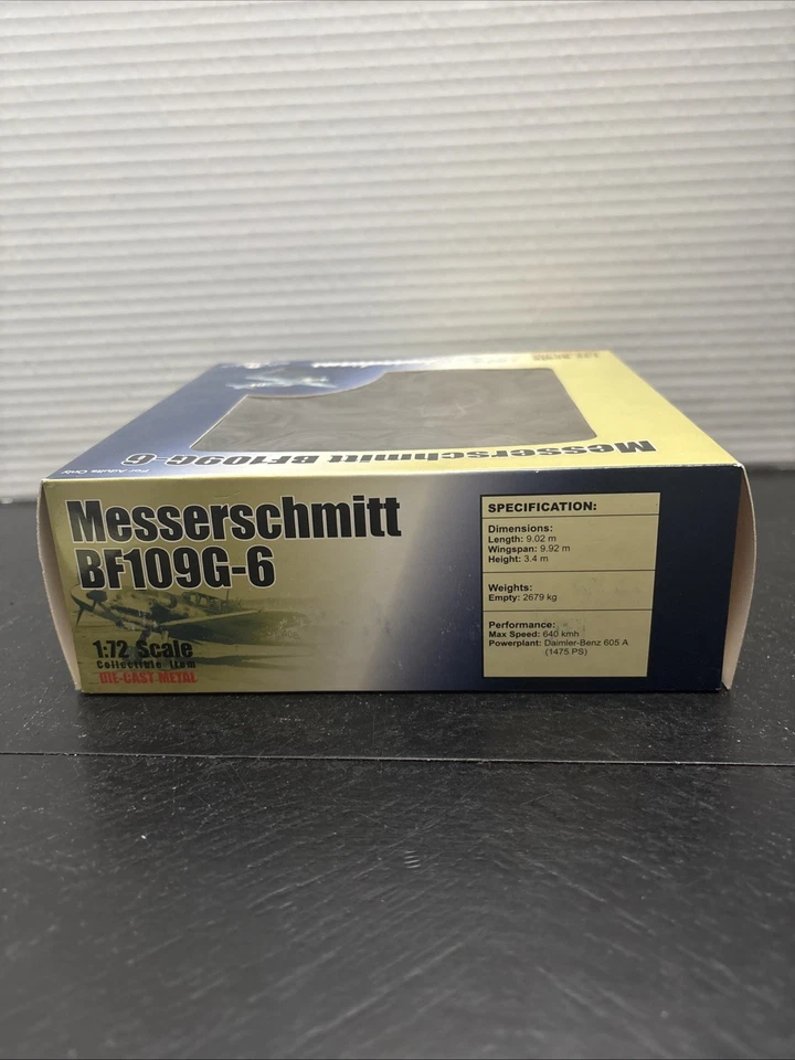 Witty Wings Messerschmitt BF109G-6 WTW-72-003-005 Diecast Plane Model 1/72 Scale - Image 4 of 4