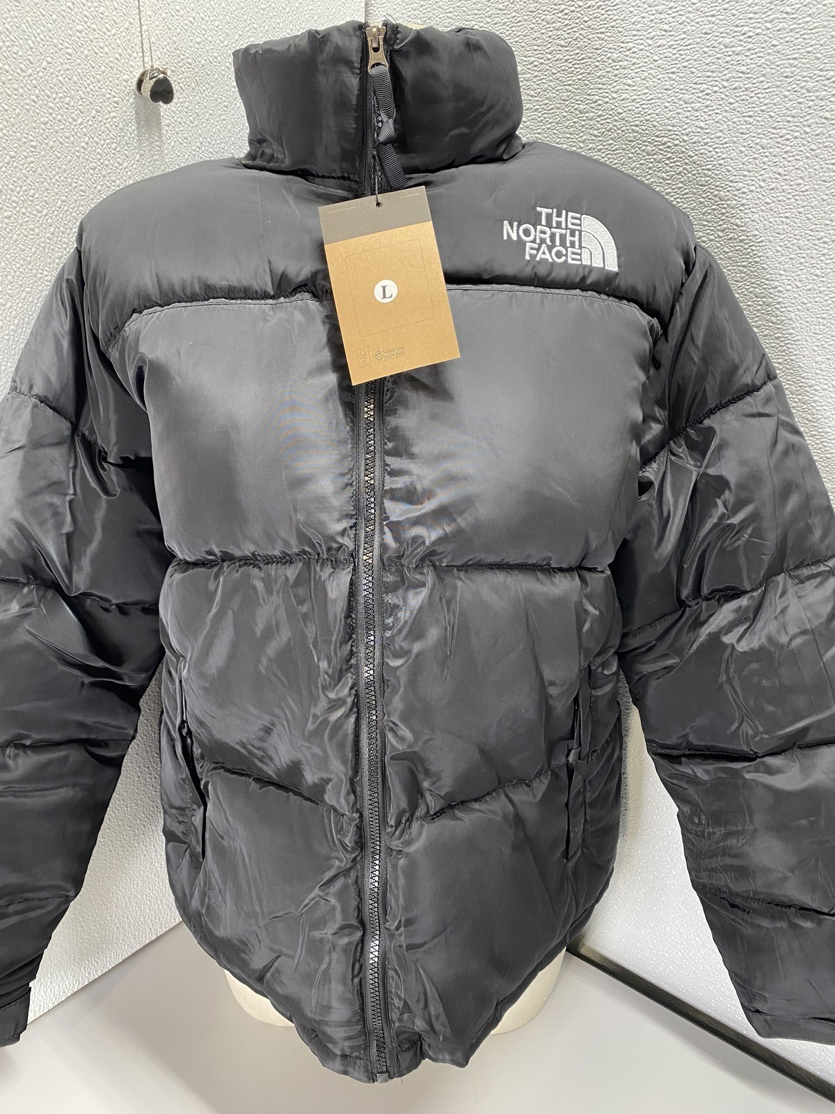 The North Face Womens 1996 Retro Nuptse Puffy Jacket Size L Black thumbnail 2