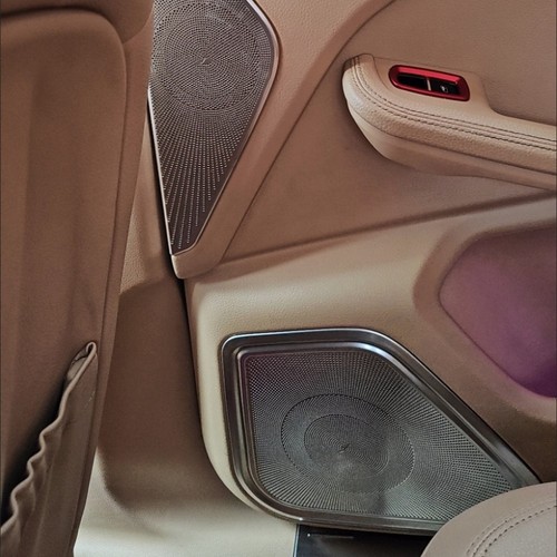 Cubierta de altavoz de puerta de acero inoxidable 8 piezas para Porsche Macan 95B 2014-2024 - Imagen 3 de 8